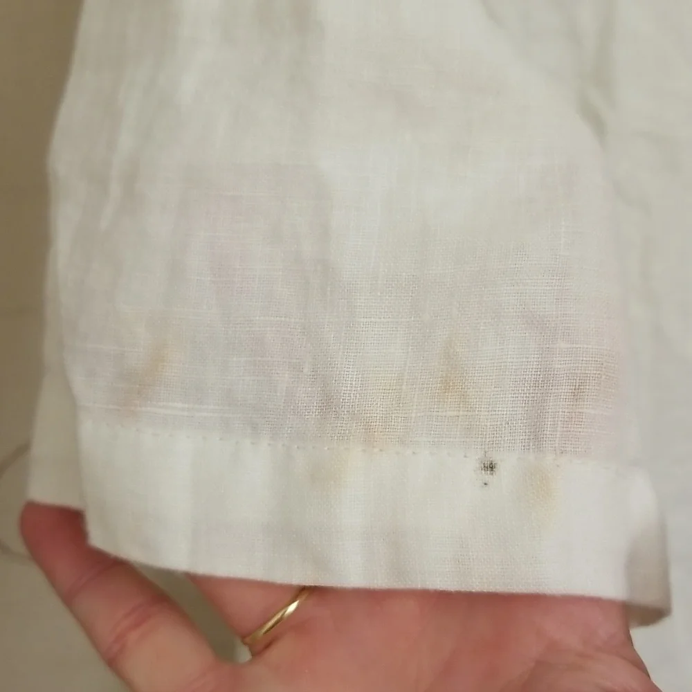 💛Malvin I 🖤 Linen Tunic / Coverup with Crochet Neckline - Picture 12 of 13